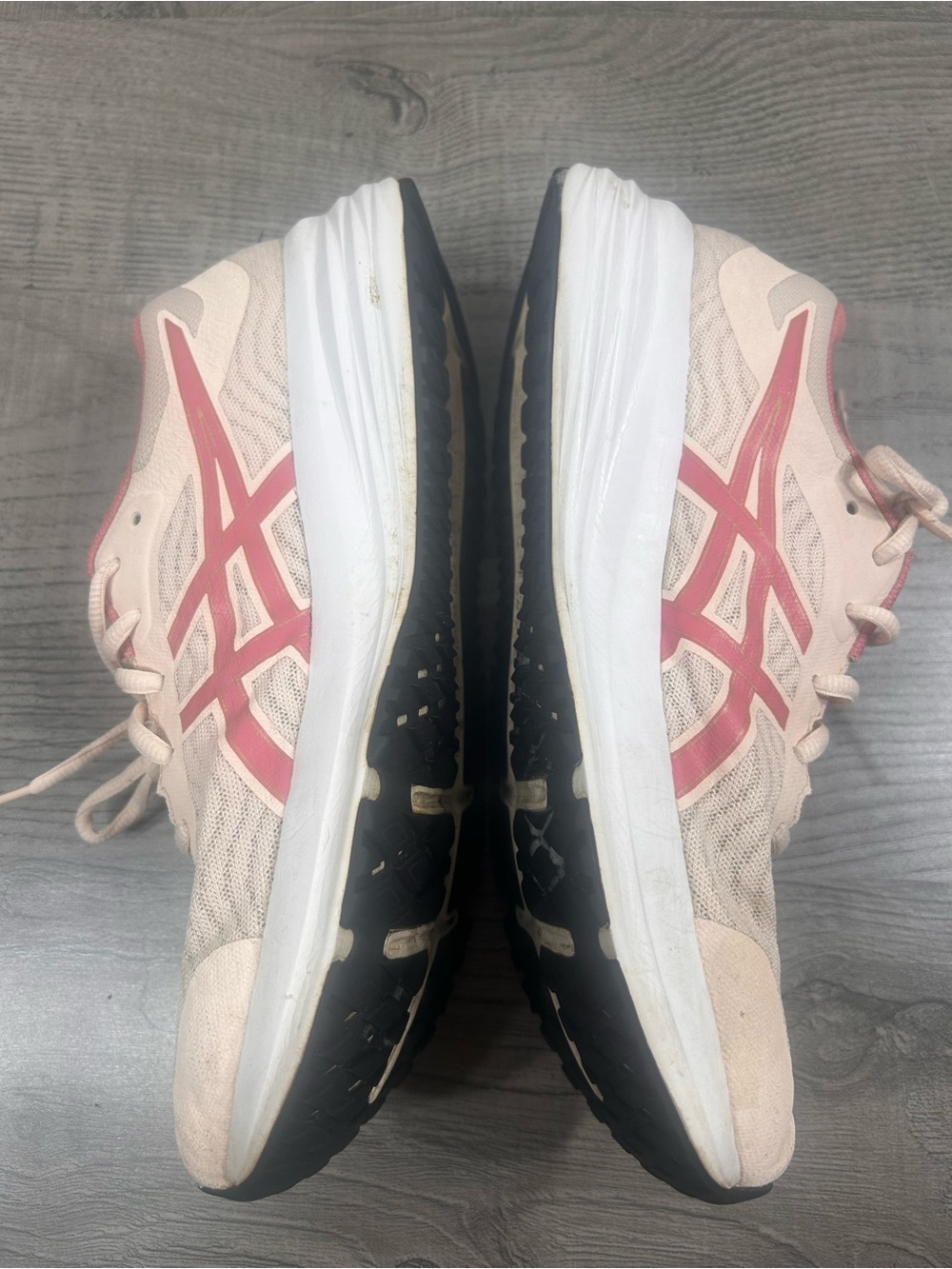 ASICS Women's Running Shoes in Light Pink with Coral Accents Size 9 - Picture 3 of 10